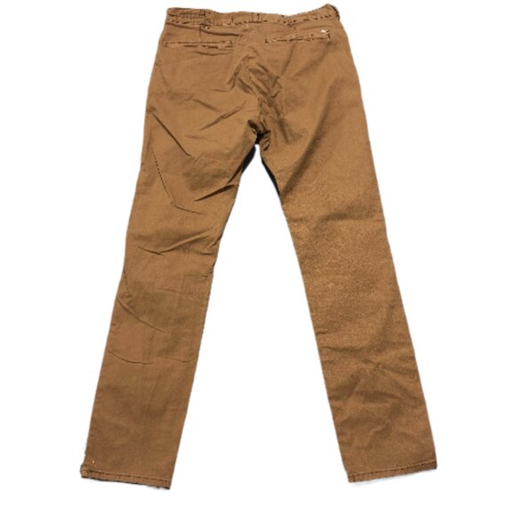 Pacsun Chino Pants Mens 31x32 Brown Los Angeles Skinny Casual Straight T themsto - Picture 2 of 16
